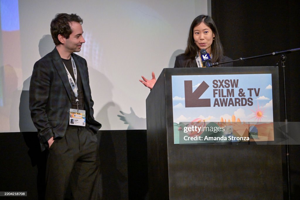 The team celebrating the award at SXSW 2025